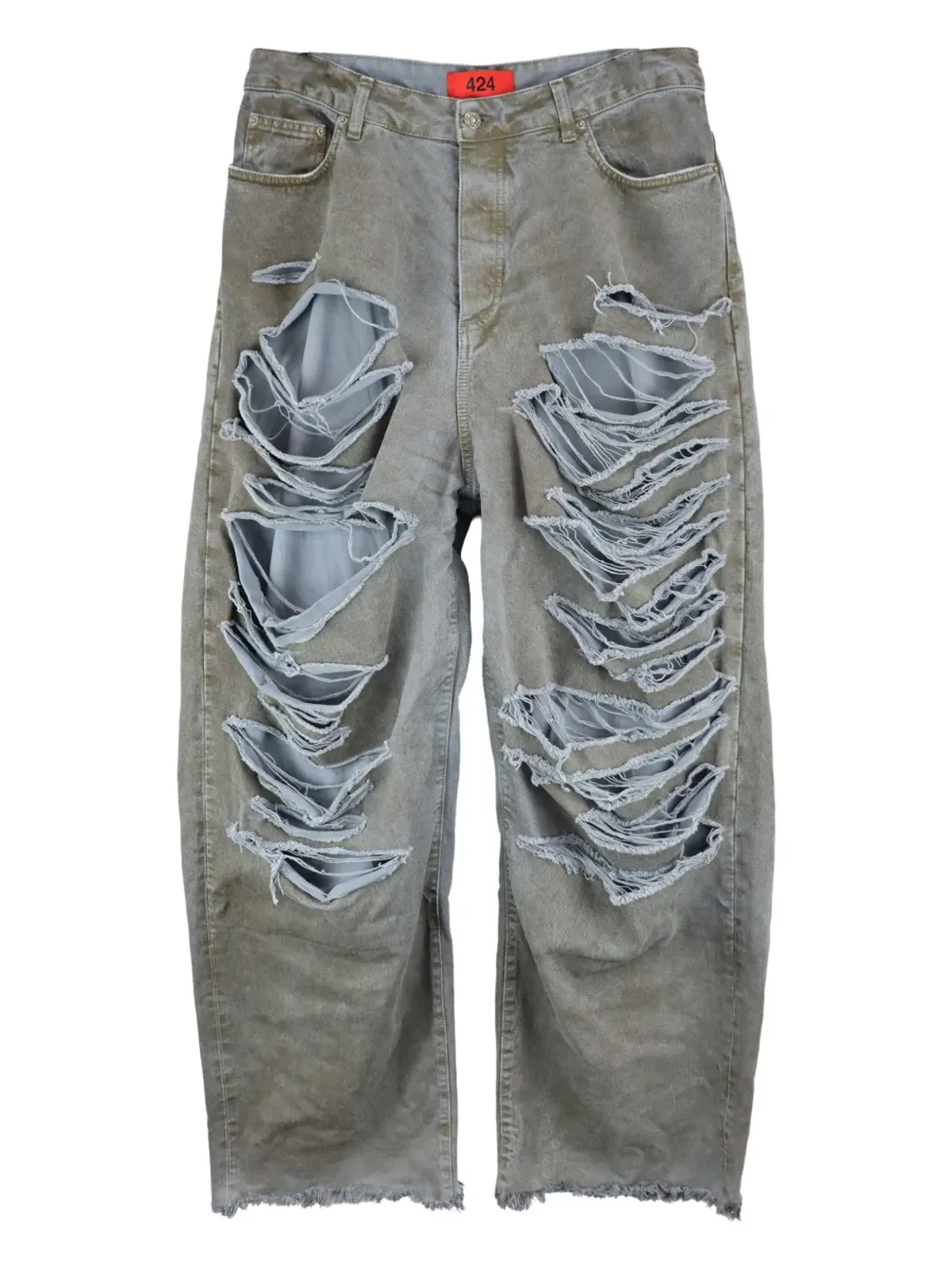 424 Daddy distressed jeans - Black - 画像1