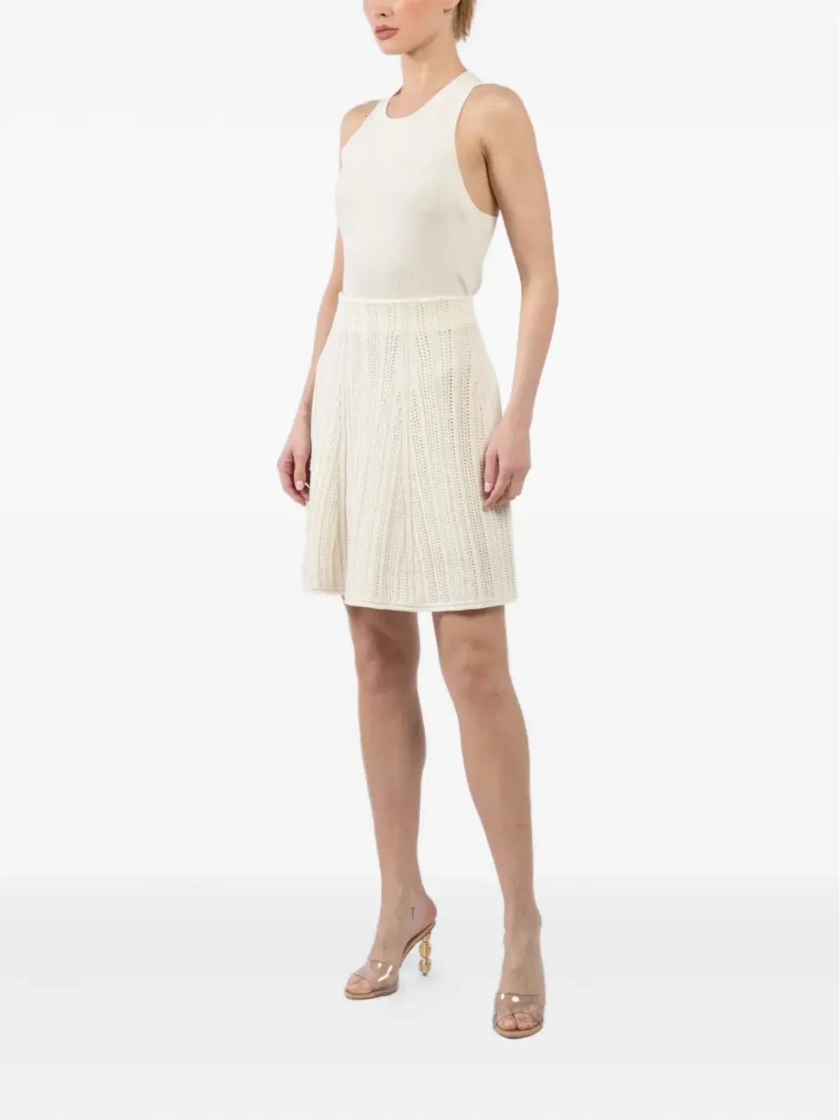 Dorothee Schumacher オープンニットミニスカート - 画像3