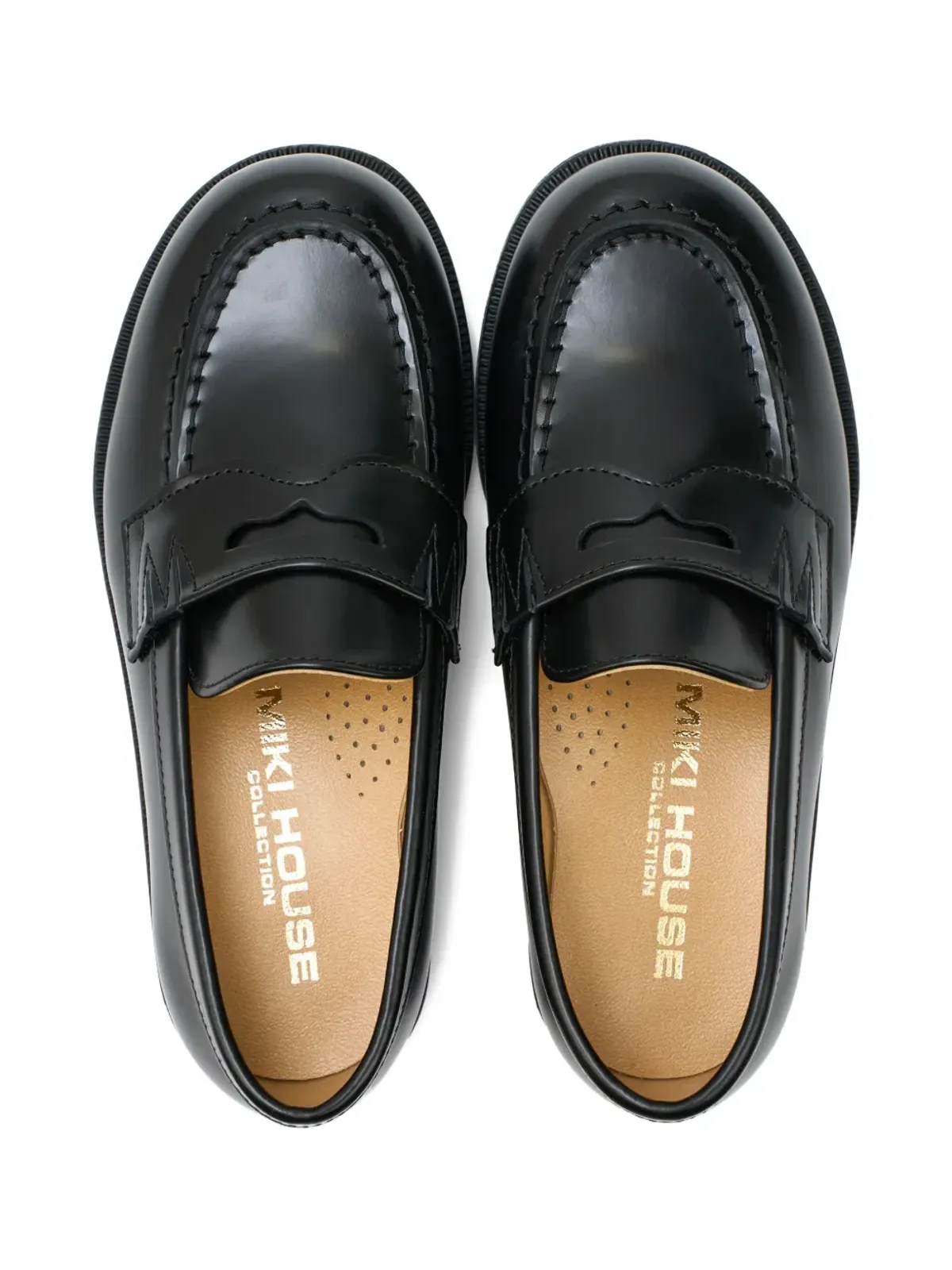 Miki House Gold Label loafers - Black - 画像3