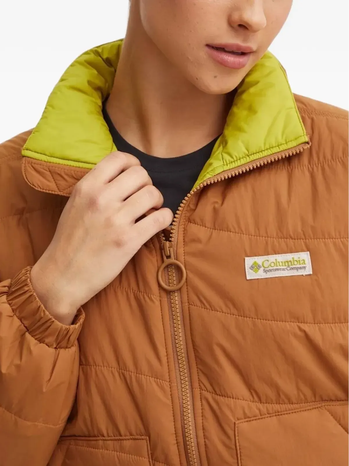 Columbia Wallowa™ キルテッド マウンテンプリント クロップド ダウンジャケット - 画像5