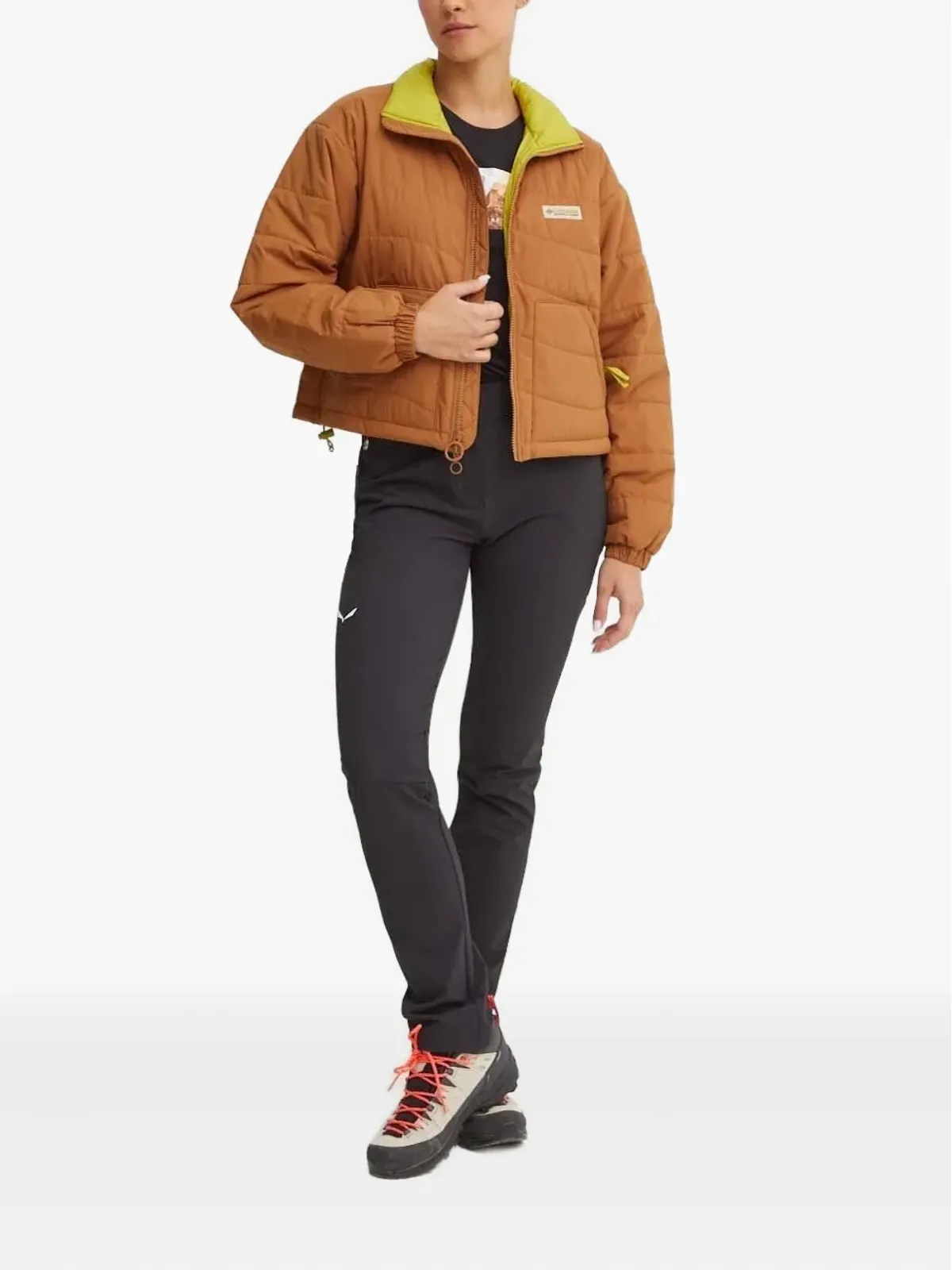 Columbia Wallowa™ キルテッド マウンテンプリント クロップド ダウンジャケット - 画像2