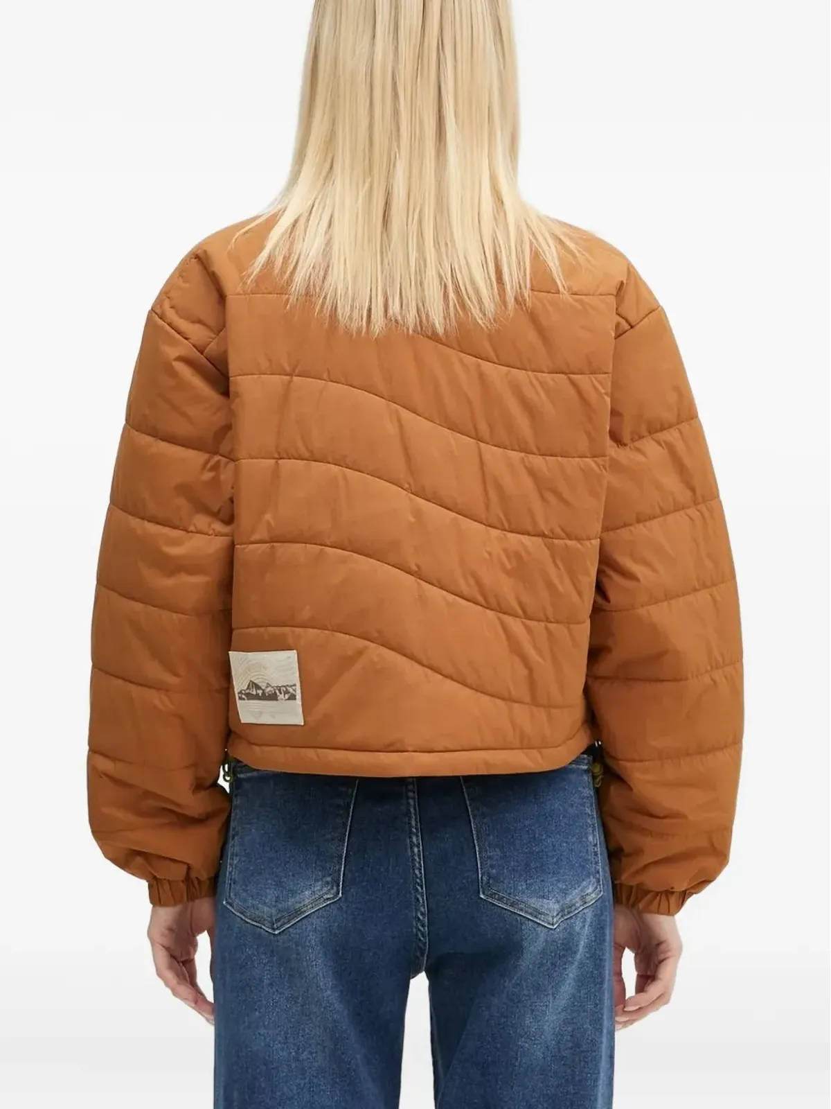 Columbia Wallowa™ キルテッド マウンテンプリント クロップド ダウンジャケット - 画像4