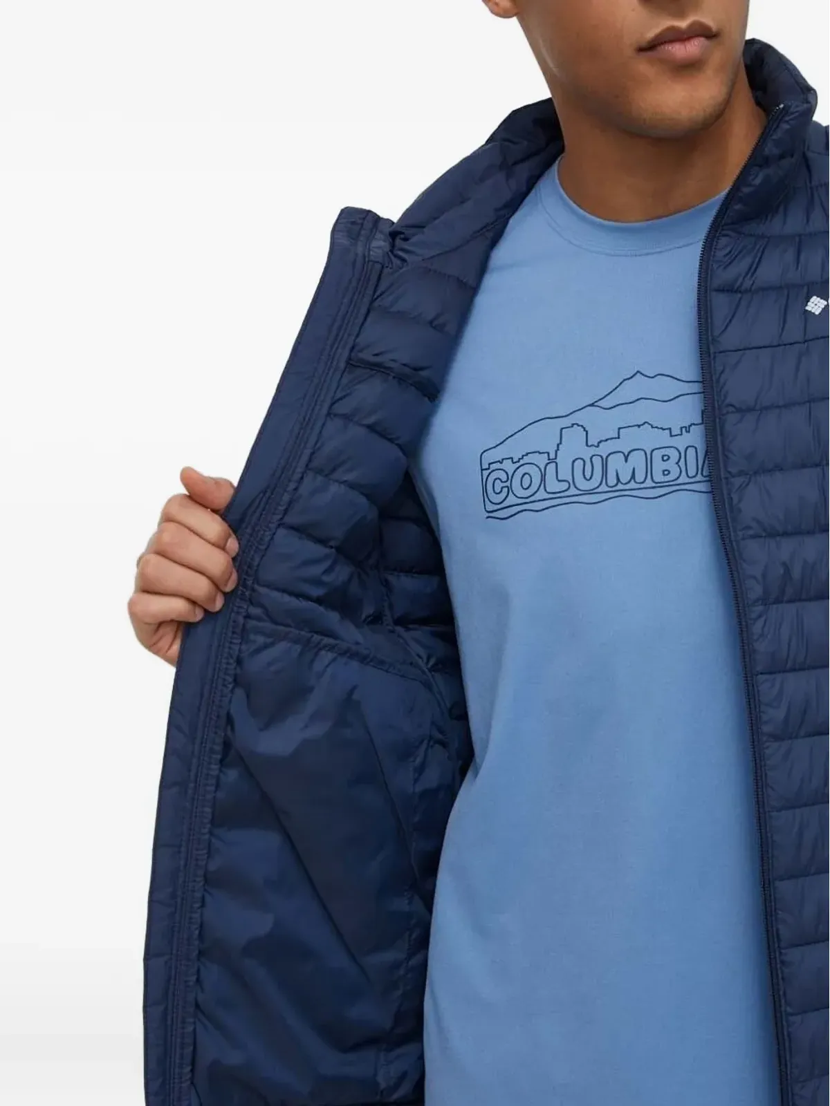 Columbia キルテッドジップアップジレ - 画像3