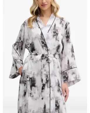 DKNY アブストラクトプリント ベルト付きローブ - サムネイル3