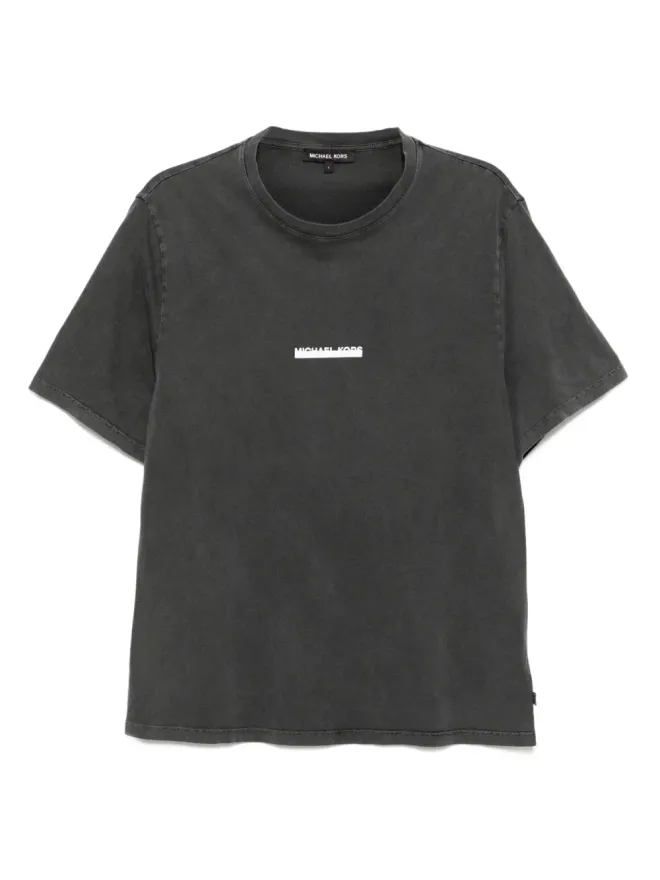 Michael Kors Michael Kors エンベリッシュドロゴ コットンTシャツ グレーの商品画像