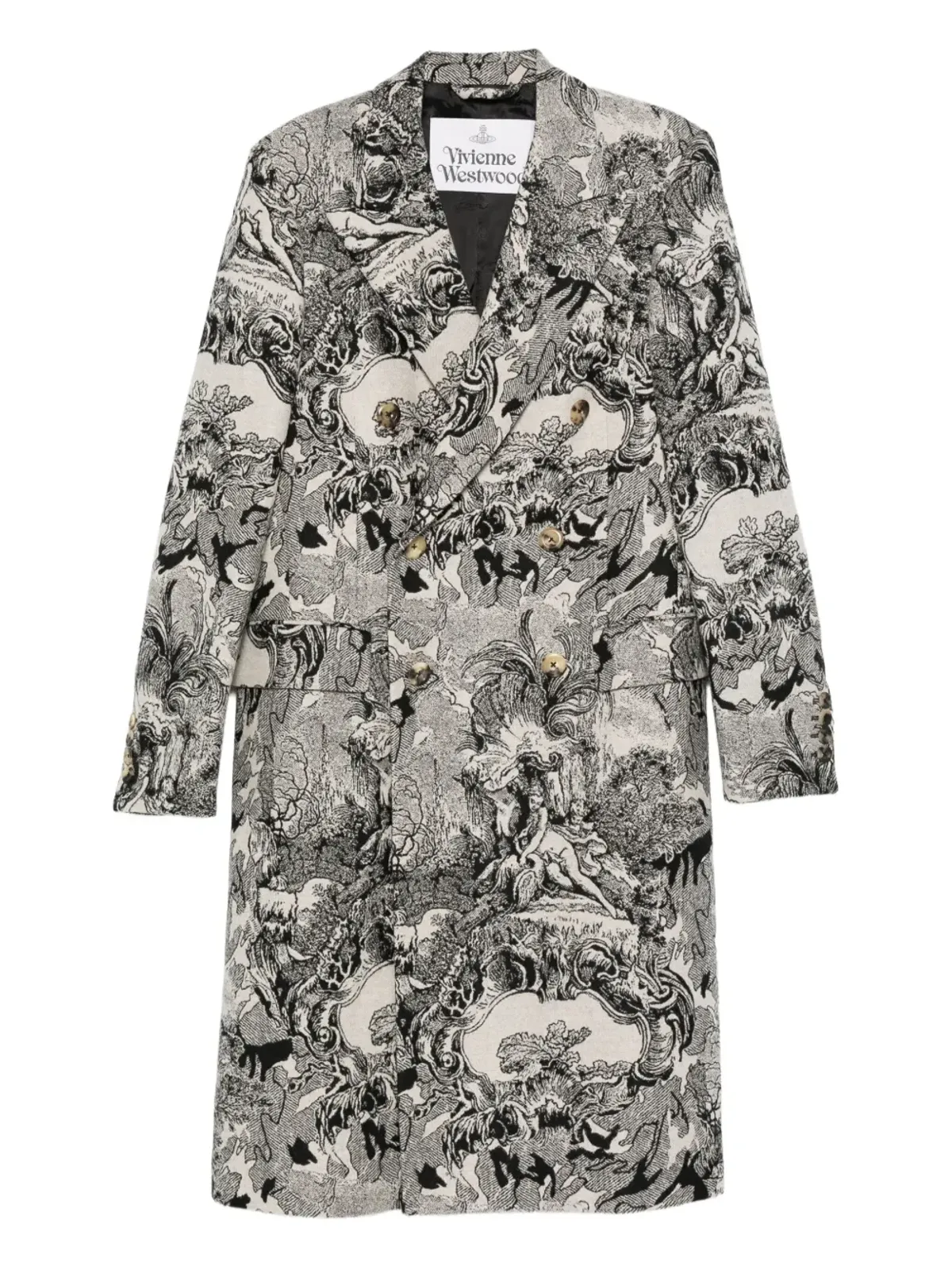 Vivienne Westwood バロック柄コート - Neutrals - 画像1