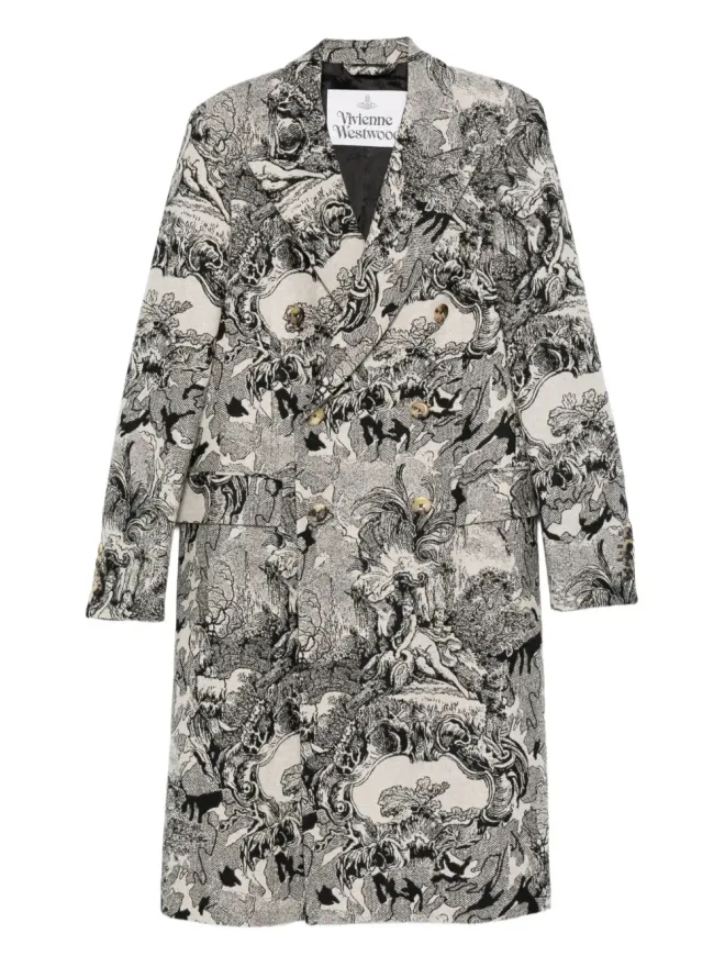 Vivienne Westwood Vivienne Westwood バロック柄コート - Neutralsの商品画像