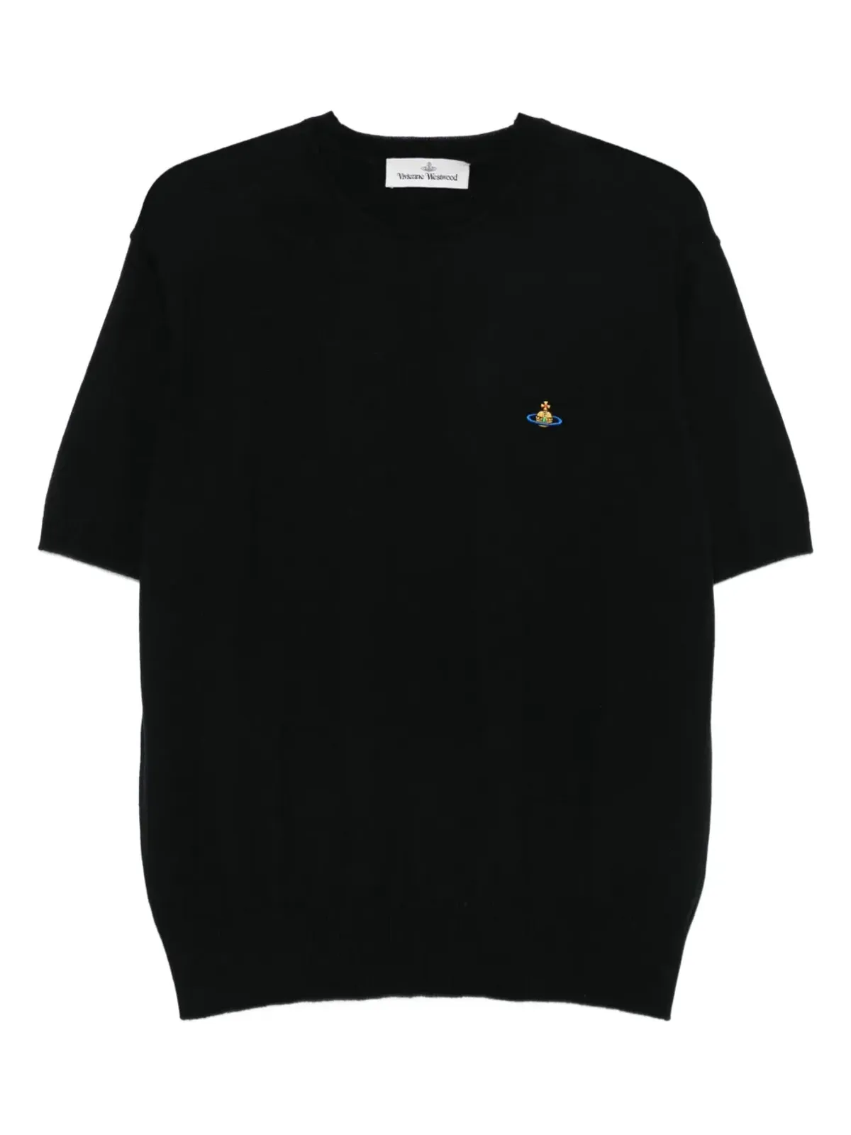 Vivienne Westwood ロゴ刺繍入り 半袖セーター - 画像1