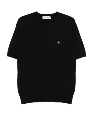 Vivienne Westwood ロゴ刺繍入り 半袖セーター - サムネイル1