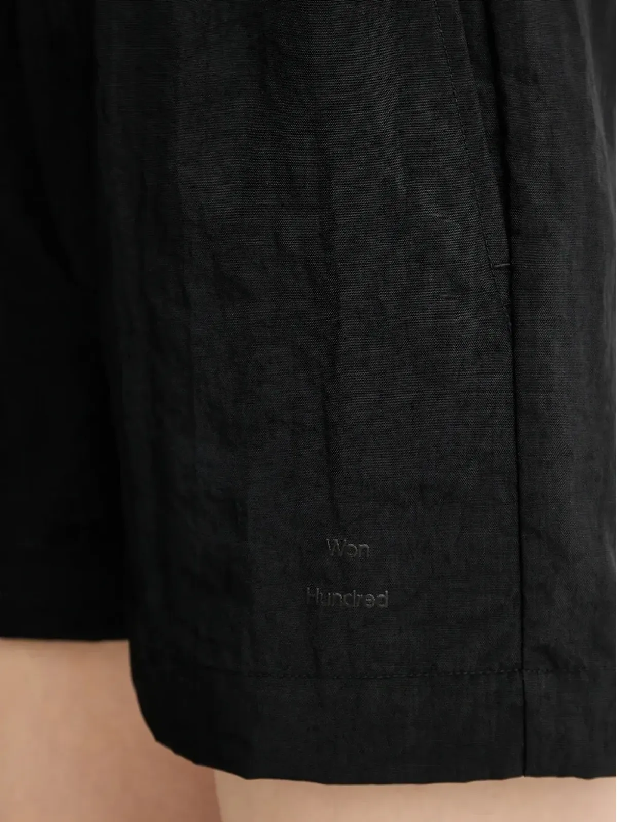 Won Hundred エラスティックウエストバンド プルオンショートパンツ - Black - 画像3