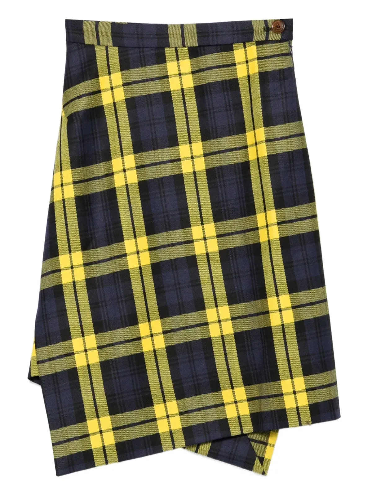 Vivienne Westwood インフィニティチェック柄アシンメトリーミディスカート - 画像1