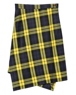 Vivienne Westwood インフィニティチェック柄アシンメトリーミディスカート - サムネイル1