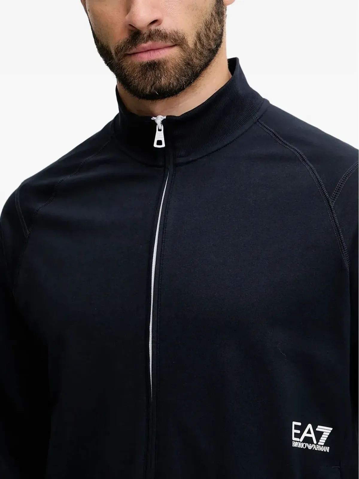 Ea7 Emporio Armani ジップアップ ロゴ トラックジャケット - 画像4
