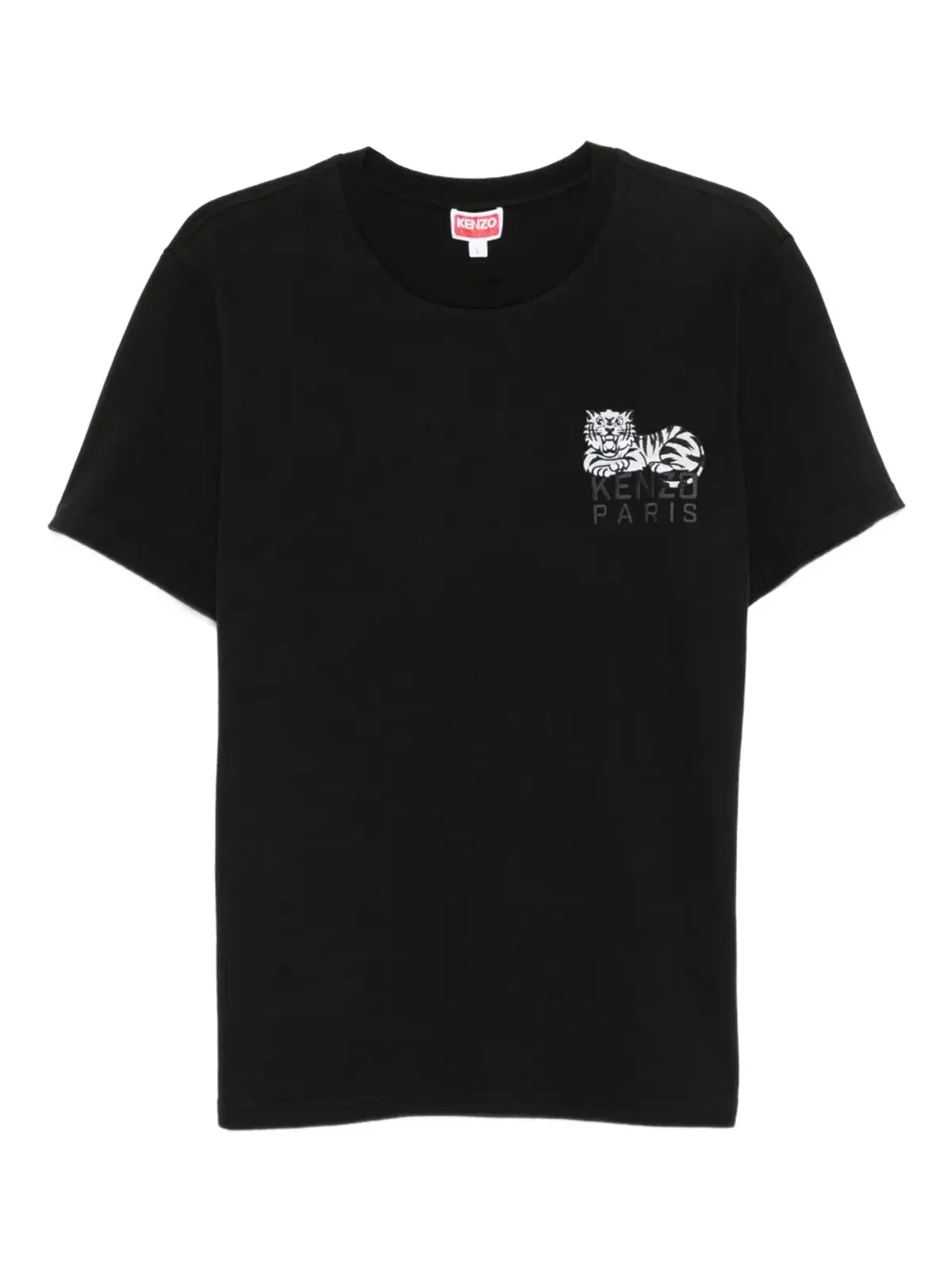 Kenzo ハッピータイガー コットン Tシャツ - ブラック - 画像1