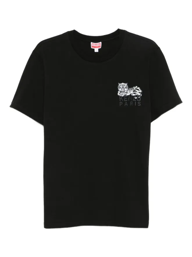 Kenzo Kenzo ハッピータイガー コットン Tシャツ - ブラックの商品画像