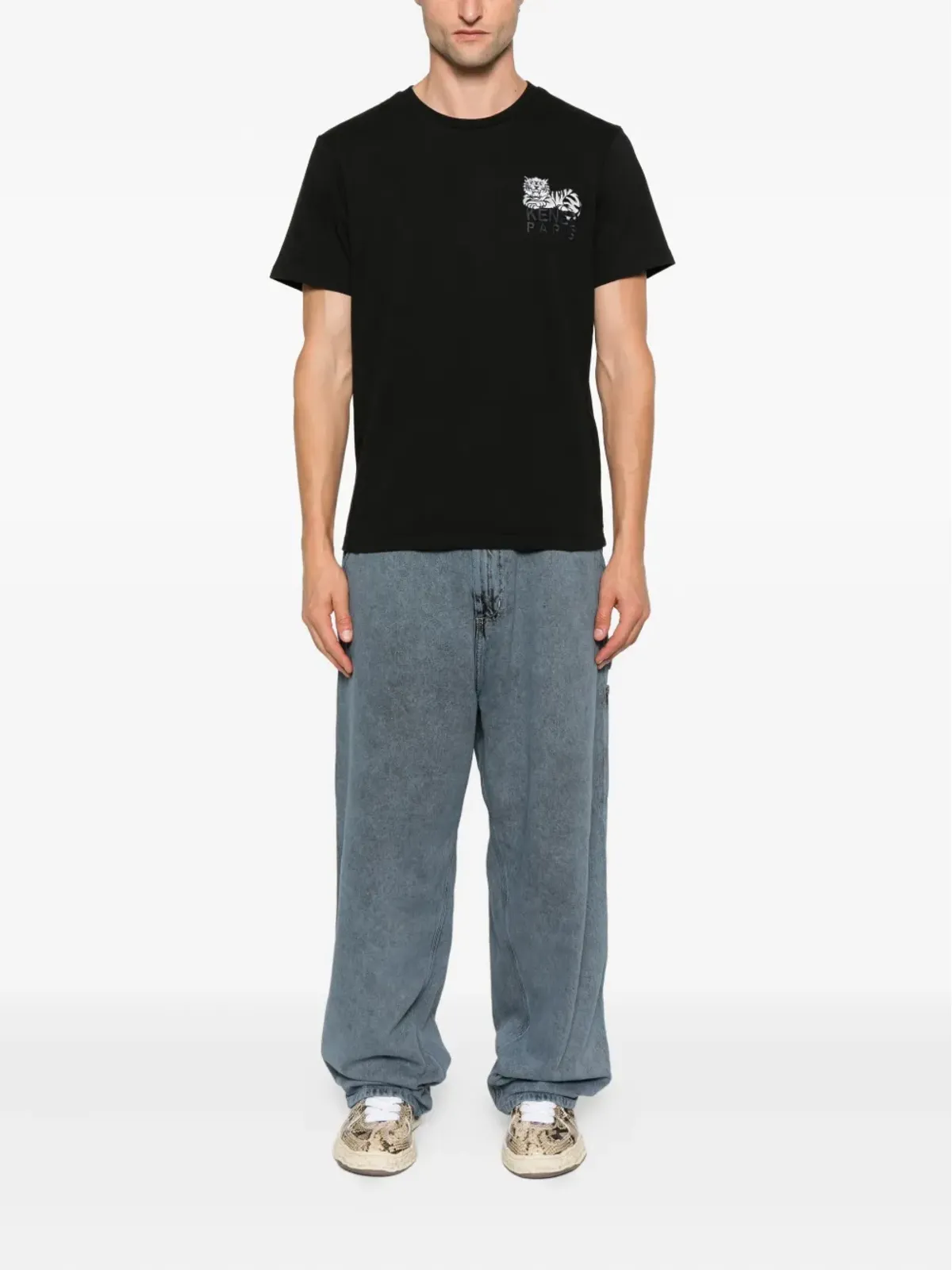Kenzo ハッピータイガー コットン Tシャツ - ブラック - 画像2