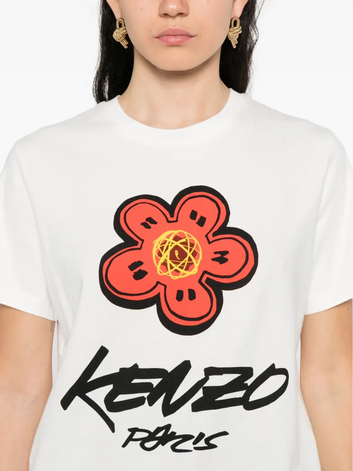 Kenzo Boke-flower Paris T-shirt - White - 画像5