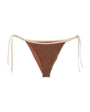 MC2 Saint Barth Marielle lurex string bikini - Brown - サムネイル1