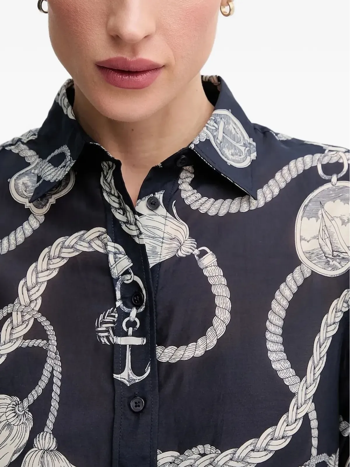 Gant ロープ柄長袖シャツ - 画像4