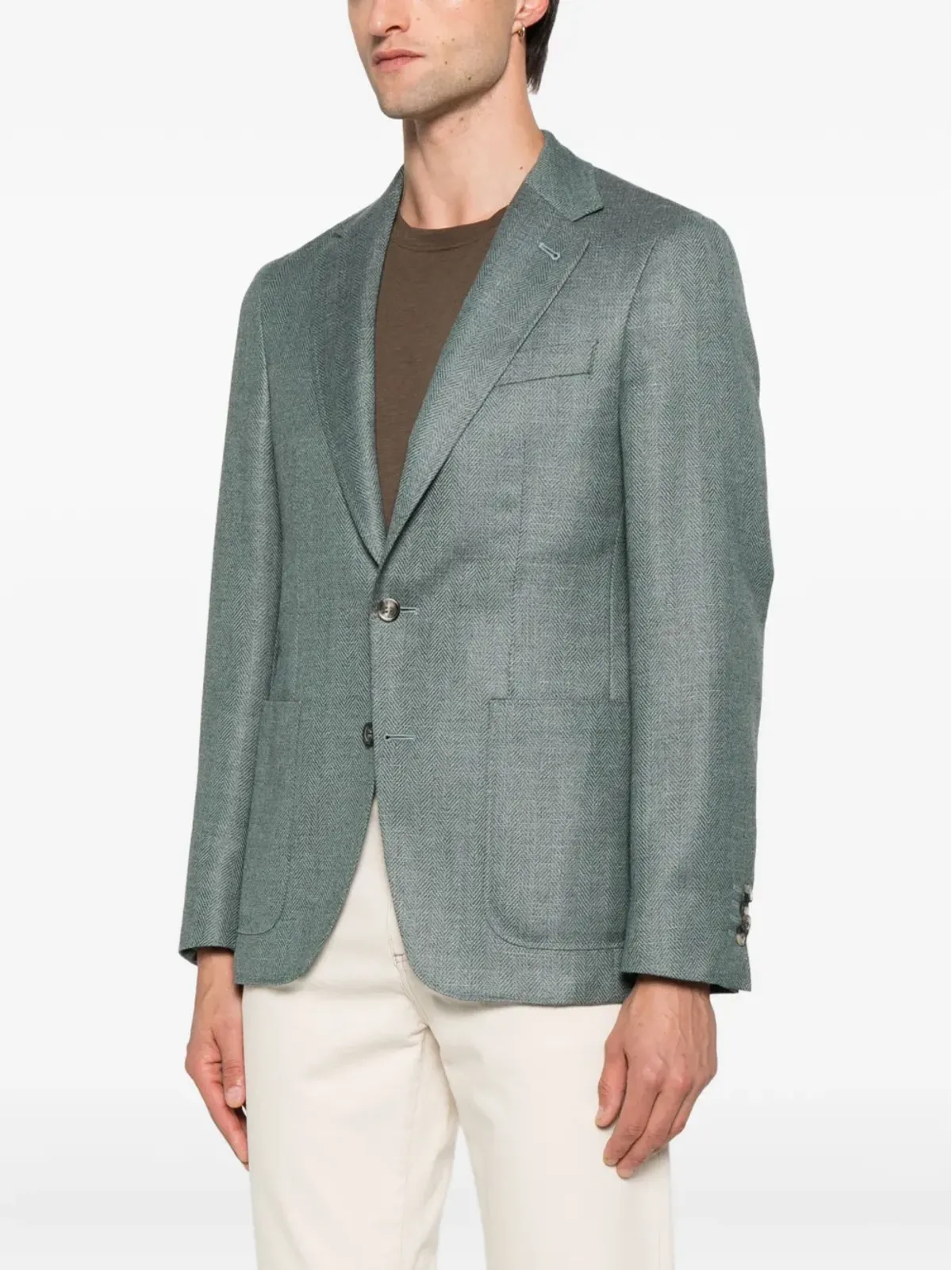 Canali Kei パッチポケット ブレザー - 画像3