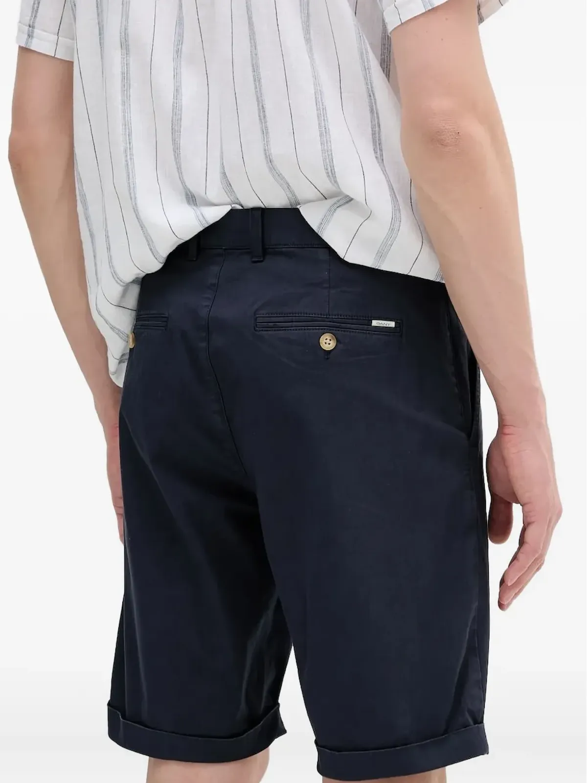 Gant ボタン留め チノショーツ ブルー - 画像2