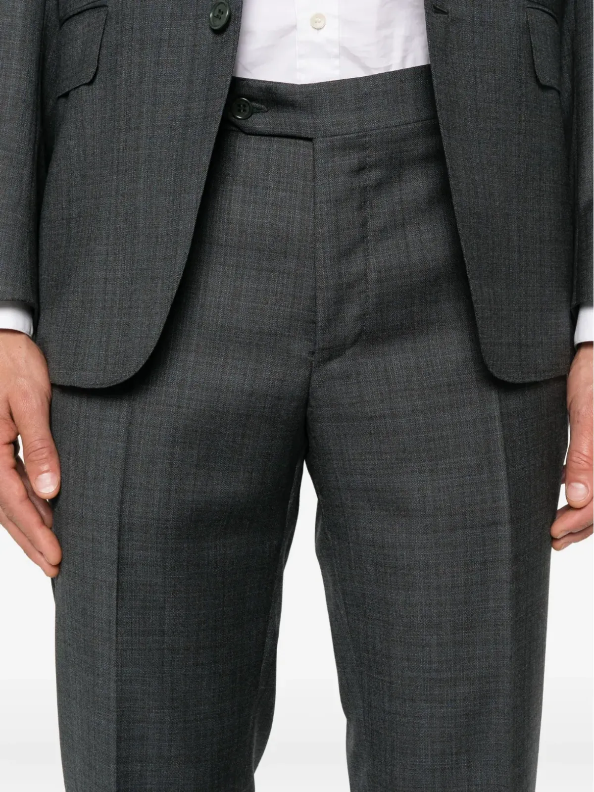 Canali チェック柄ウールスーツ - グレー - 画像5