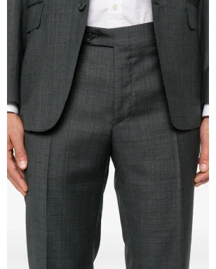 Canali チェック柄ウールスーツ - グレー - サムネイル5