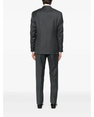 Canali チェック柄ウールスーツ - グレー - サムネイル3