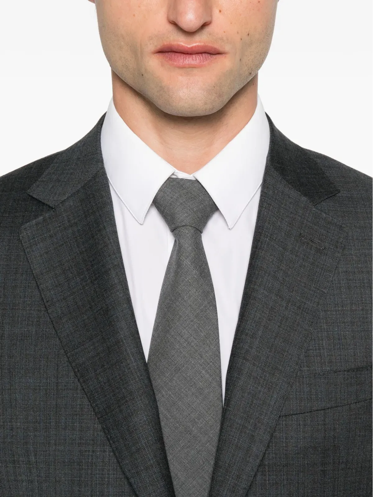 Canali チェック柄ウールスーツ - グレー - 画像4