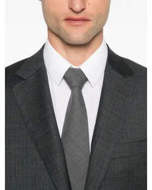 Canali チェック柄ウールスーツ - グレー - サムネイル4