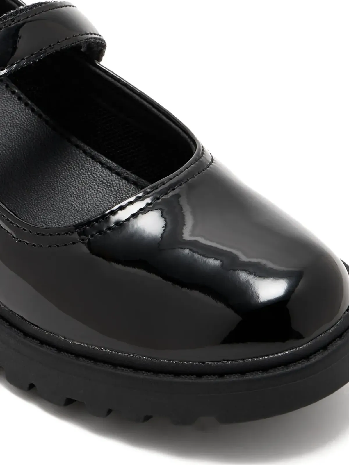 Geox Kids leather round-toe ballerinas - Black - 画像4