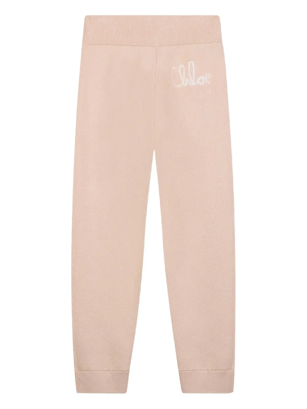 Chloé Kids ロゴ入りニットパンツ - 画像2