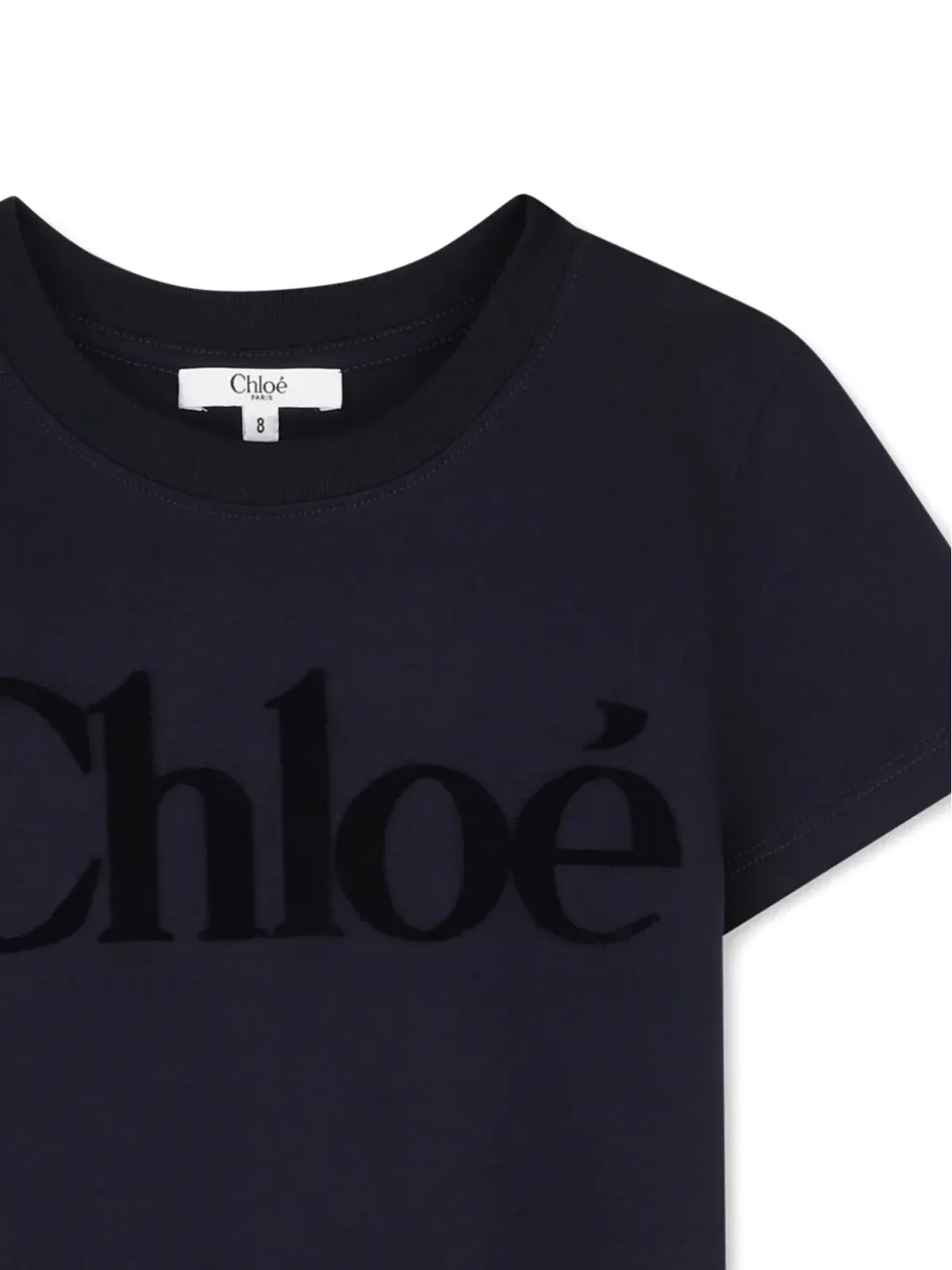 Chloé Kids ロゴ入り半袖Tシャツ - 画像3
