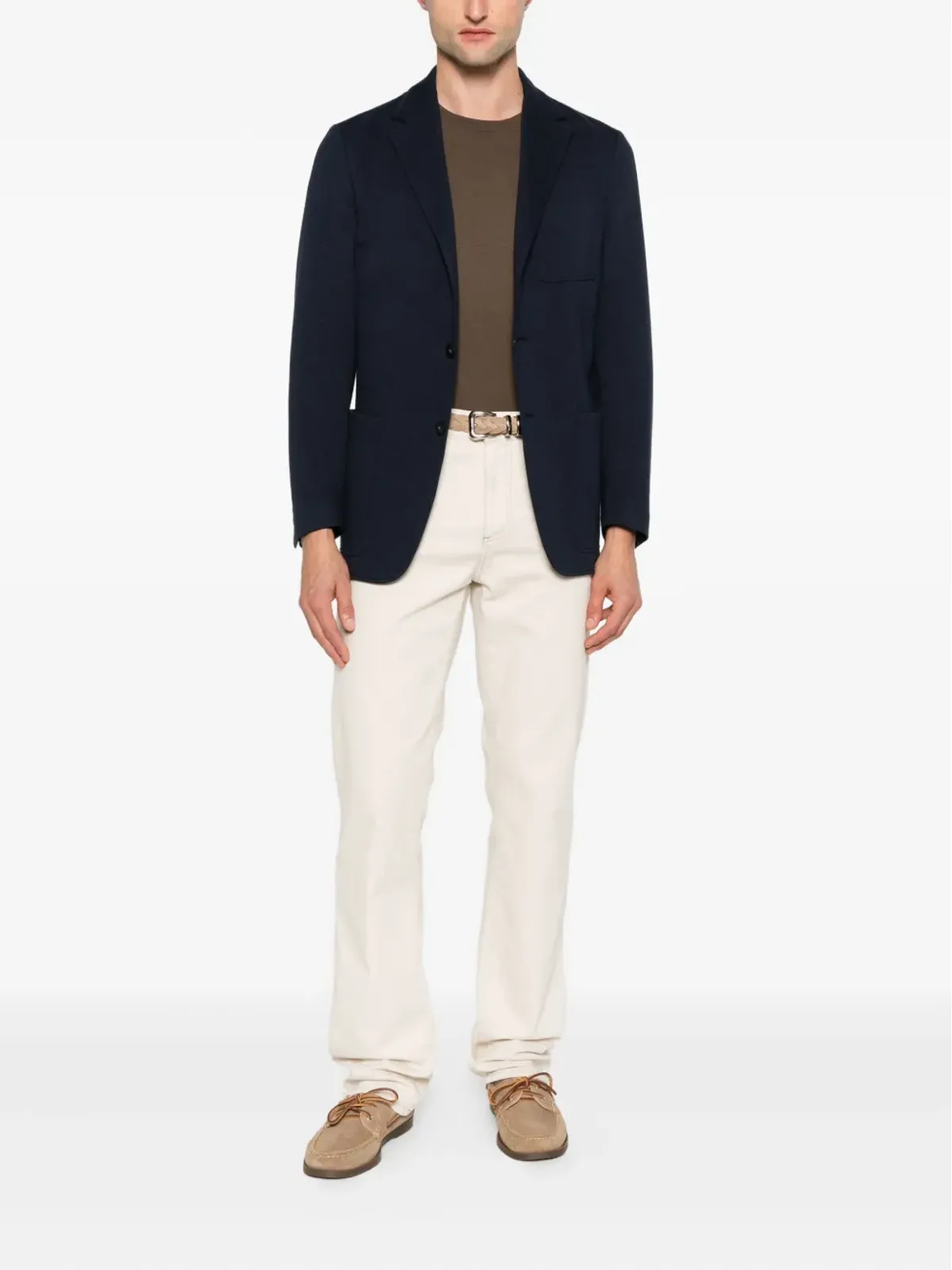 Canali パッチポケット2ボタン ブレザー - 画像2