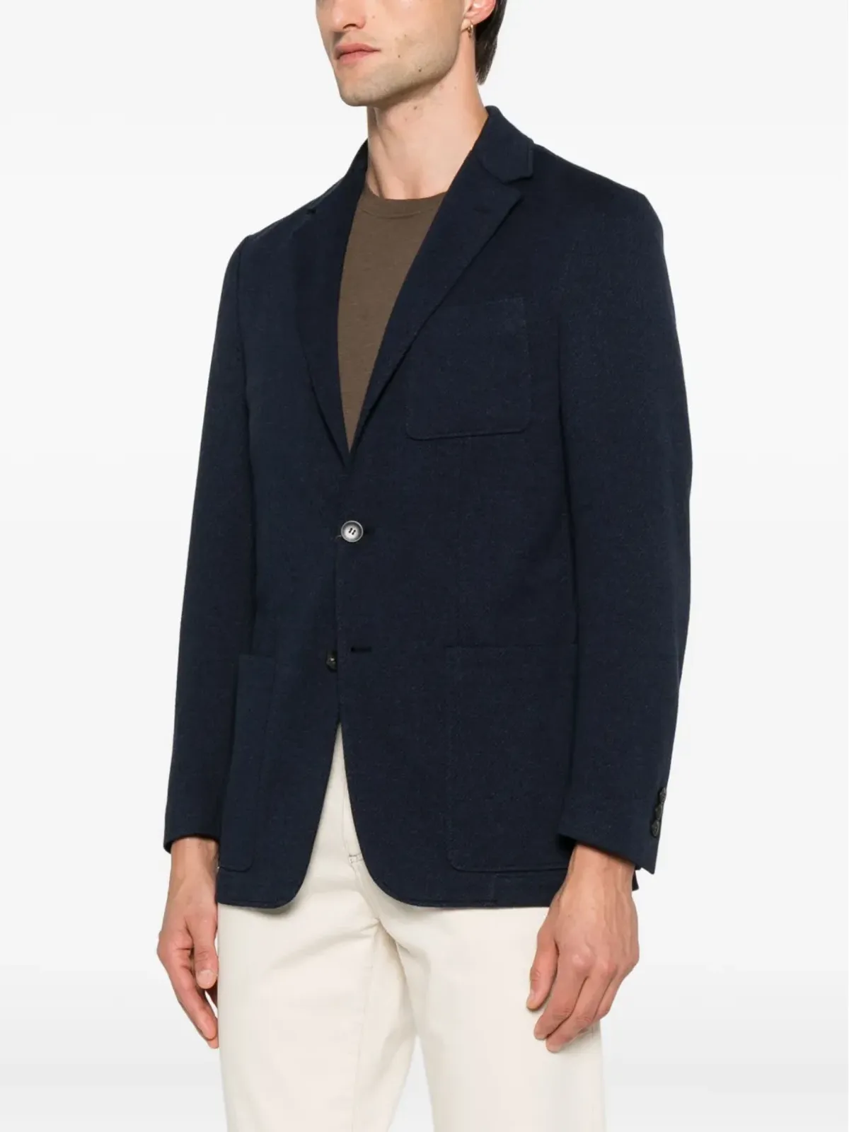 Canali パッチポケット2ボタン ブレザー - 画像3