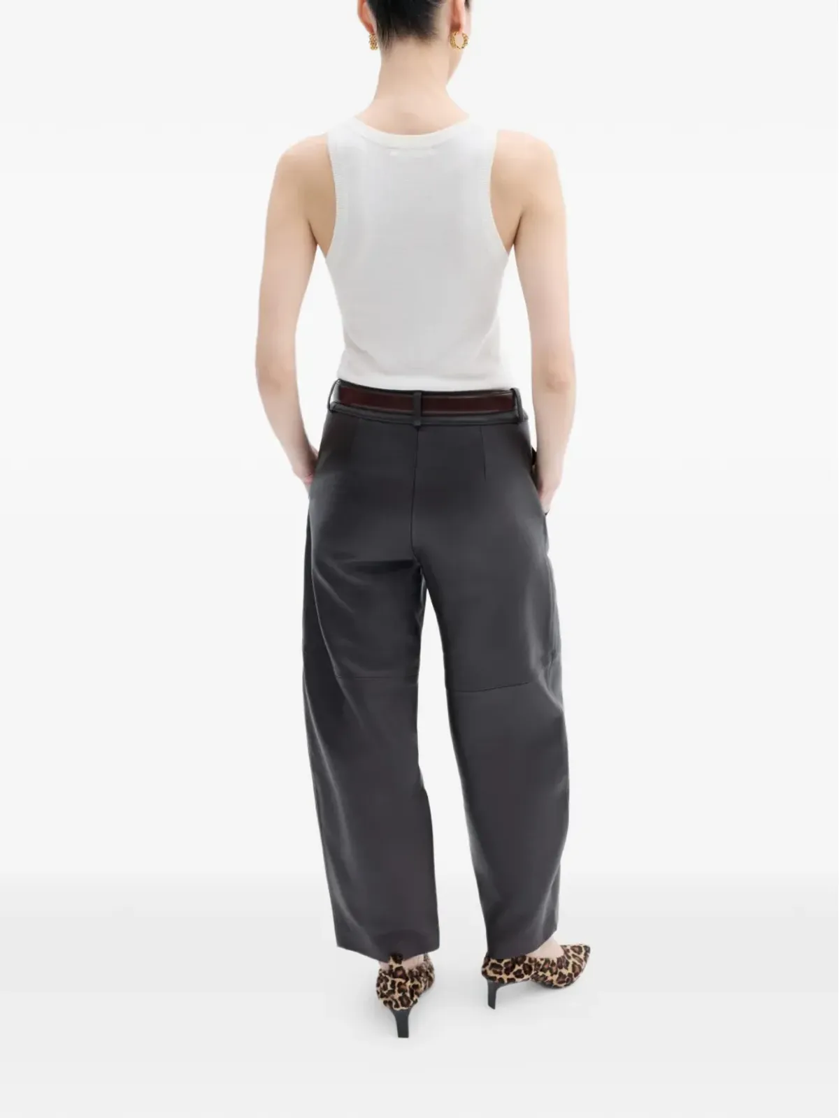 CO COLLECTION レザーパネルドパンツ - 画像4