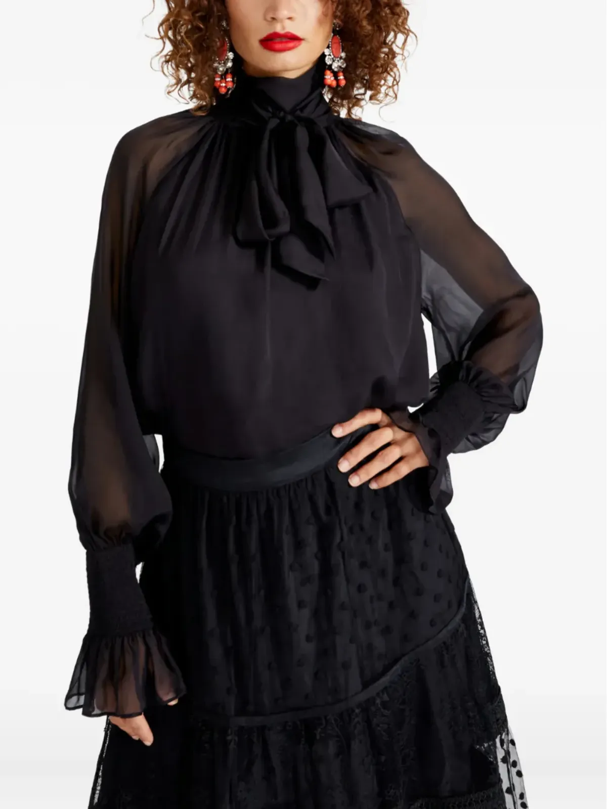 Temperley London クインテット・フリルカフス ブラウス - 画像2
