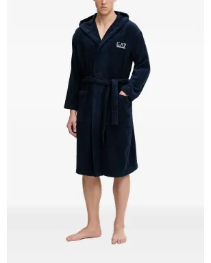 Ea7 Emporio Armani ロゴディテール バスローブ - サムネイル1