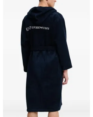 Ea7 Emporio Armani ロゴディテール バスローブ - サムネイル3