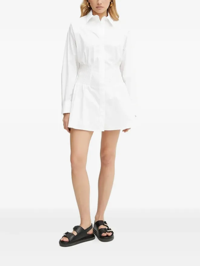 Ivy Oak IVY OAK シャーリングウエストのシャツドレスの商品画像