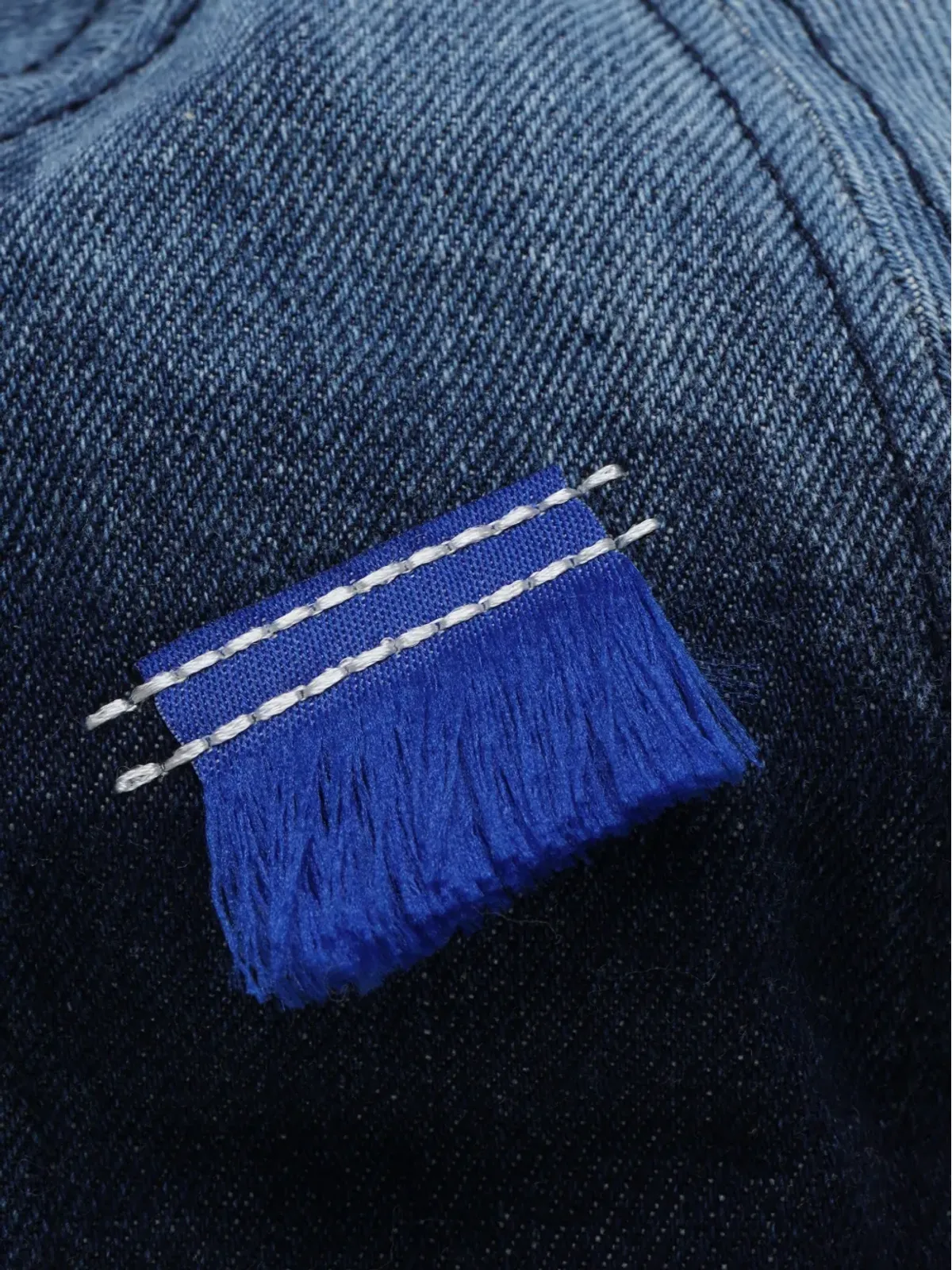 Ader Error デニム風デザインの野球帽 - 画像5