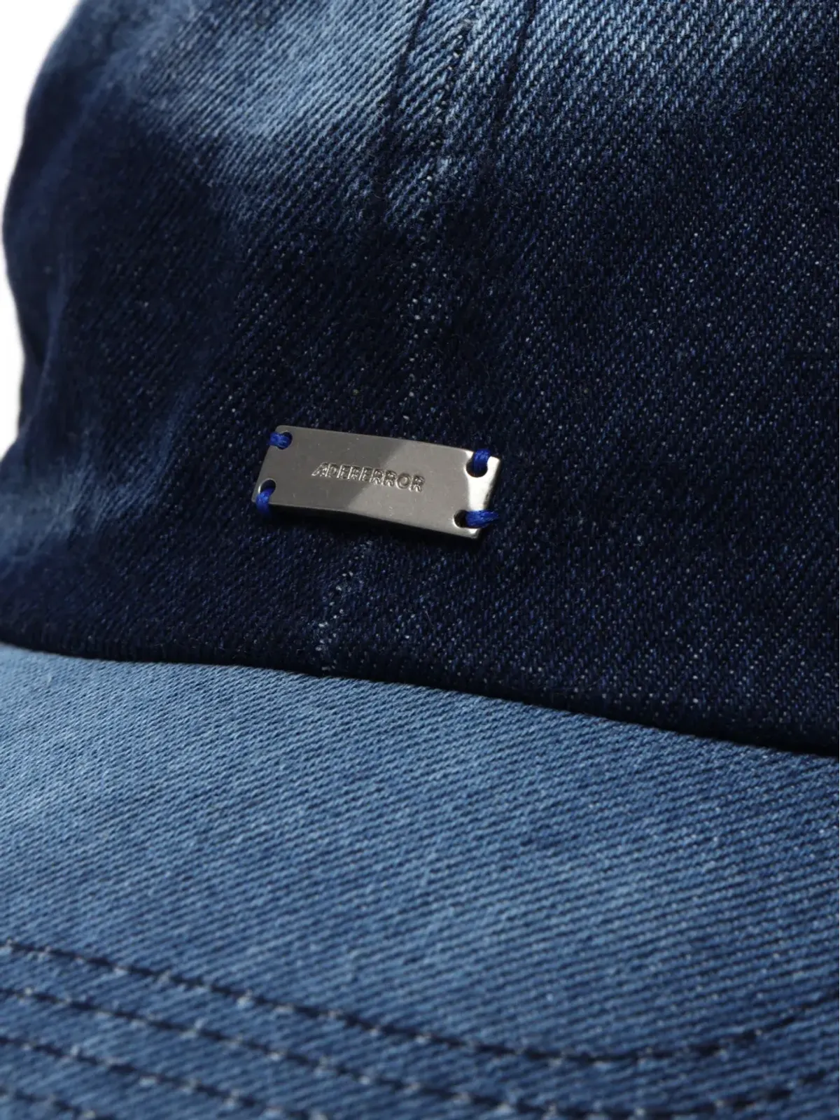 Ader Error デニム風デザインの野球帽 - 画像3
