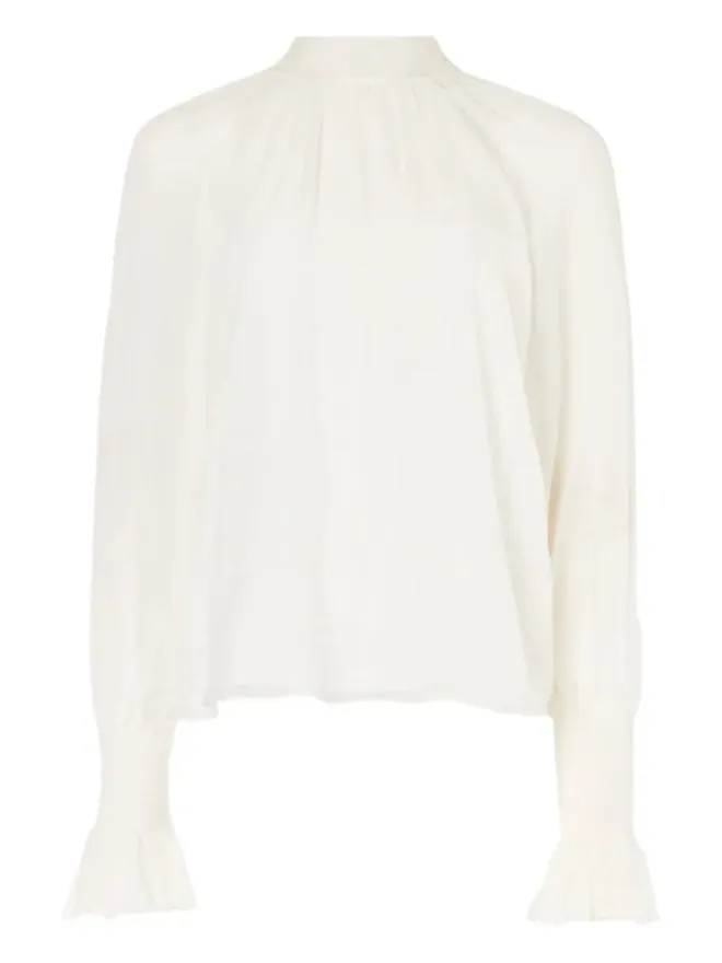 Temperley London Temperley London クイントエット ハイネック ラッフルカフ ブラウスの商品画像