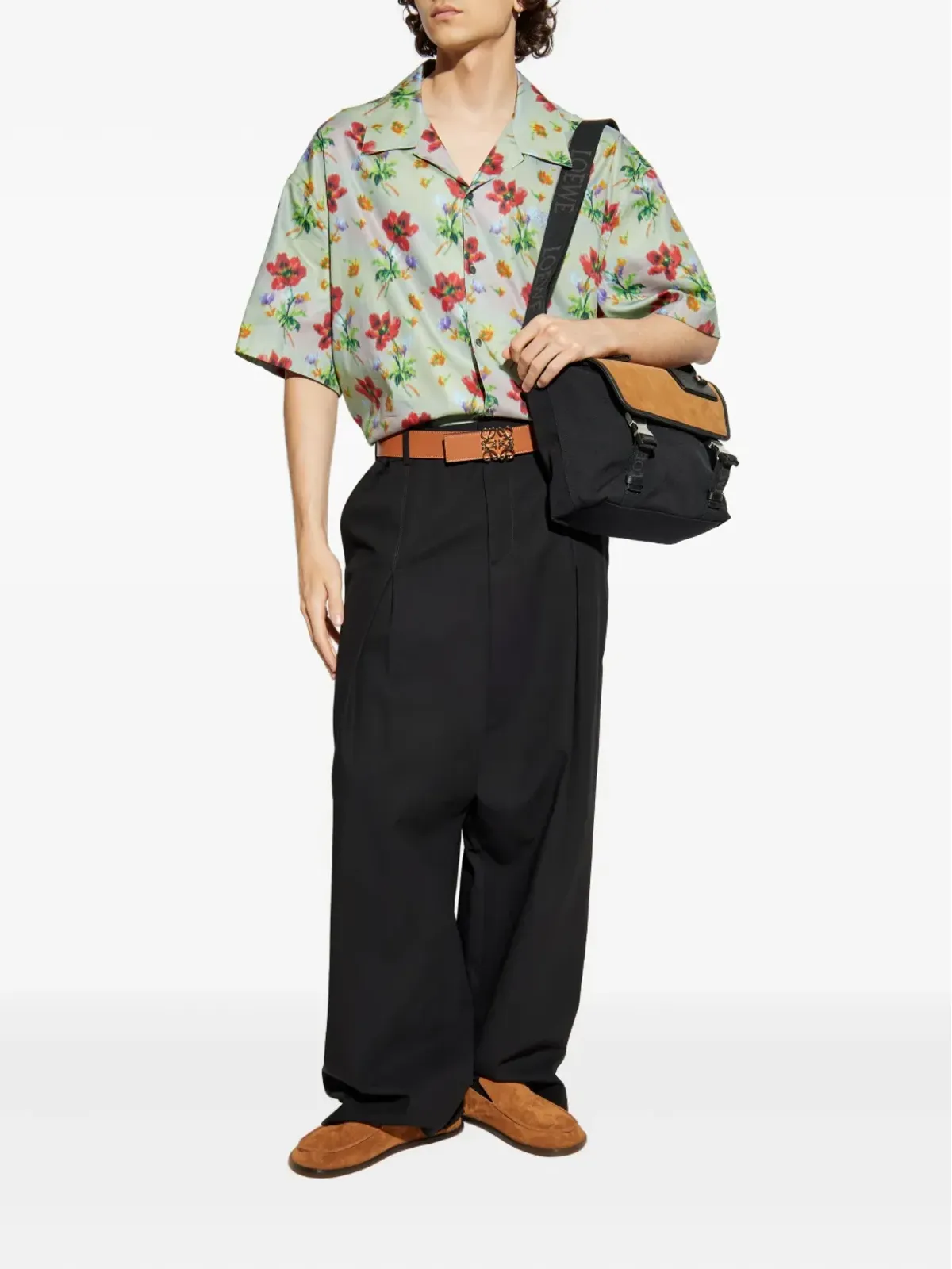 LOEWE プリーツパネルパンツ - ブラック - 画像2