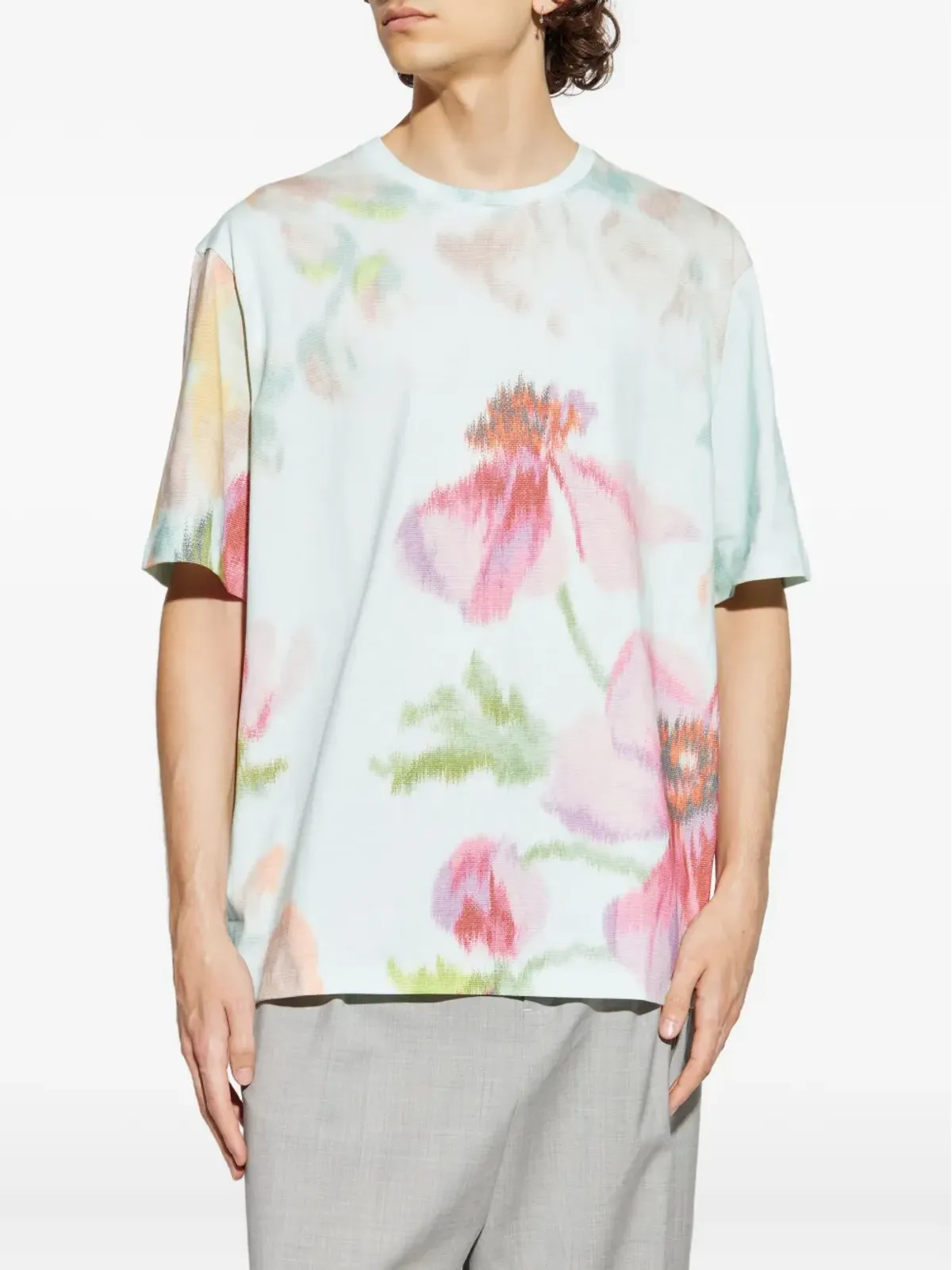 LOEWE 花柄プリント コットン Tシャツ - 画像3