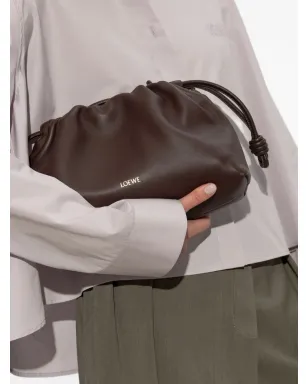 LOEWE フラメンコ レザー クラッチバッグ - サムネイル2
