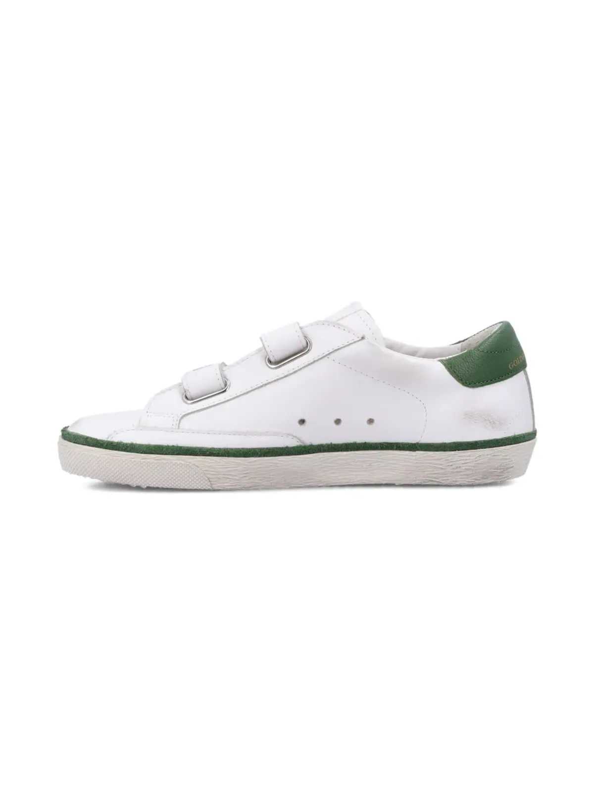 Golden Goose Kids スターアップリケ・タッチストラップ付きスニーカー - White - 画像4
