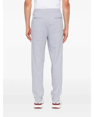 Brunello Cucinelli ドローストリングコットン トラックパンツ - グレー - サムネイル4