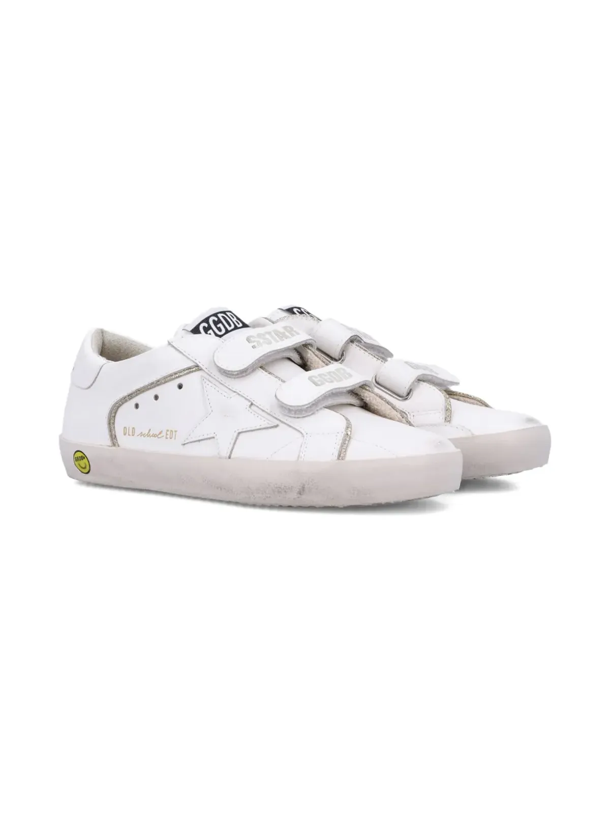 Golden Goose Kids タッチストラップ付きスター スニーカー - 画像1