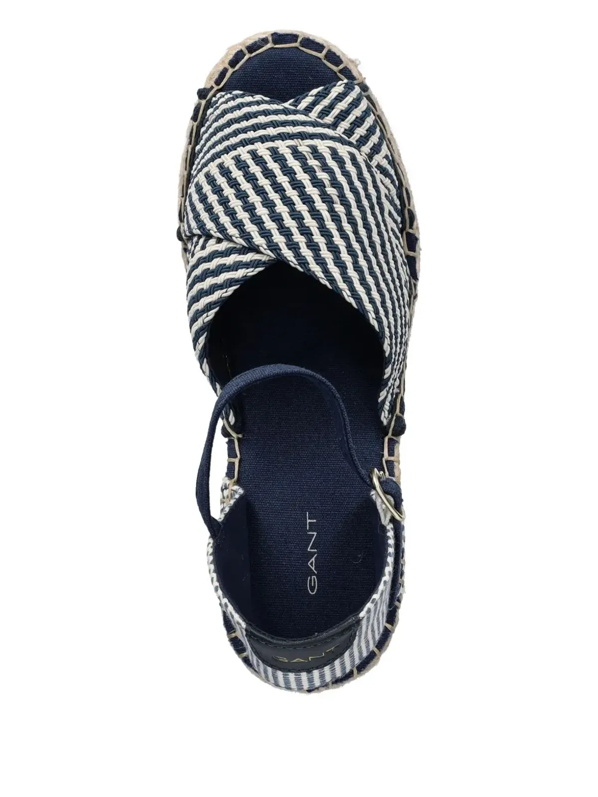 Gant ストライプ ウェッジパンプス - 画像3